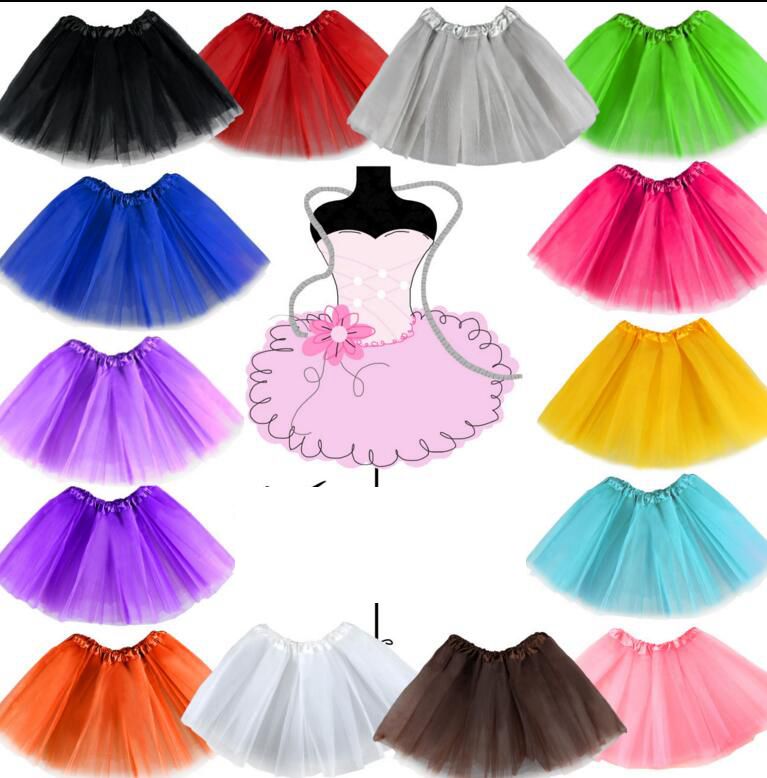 

Girls Kids Child Tutu Ballet Skirt Tutus Dance Costume Short Skirt Color Girl Princess Skirts Pettiskirt Fancy Skirts Dancewear KKA3023, As pic