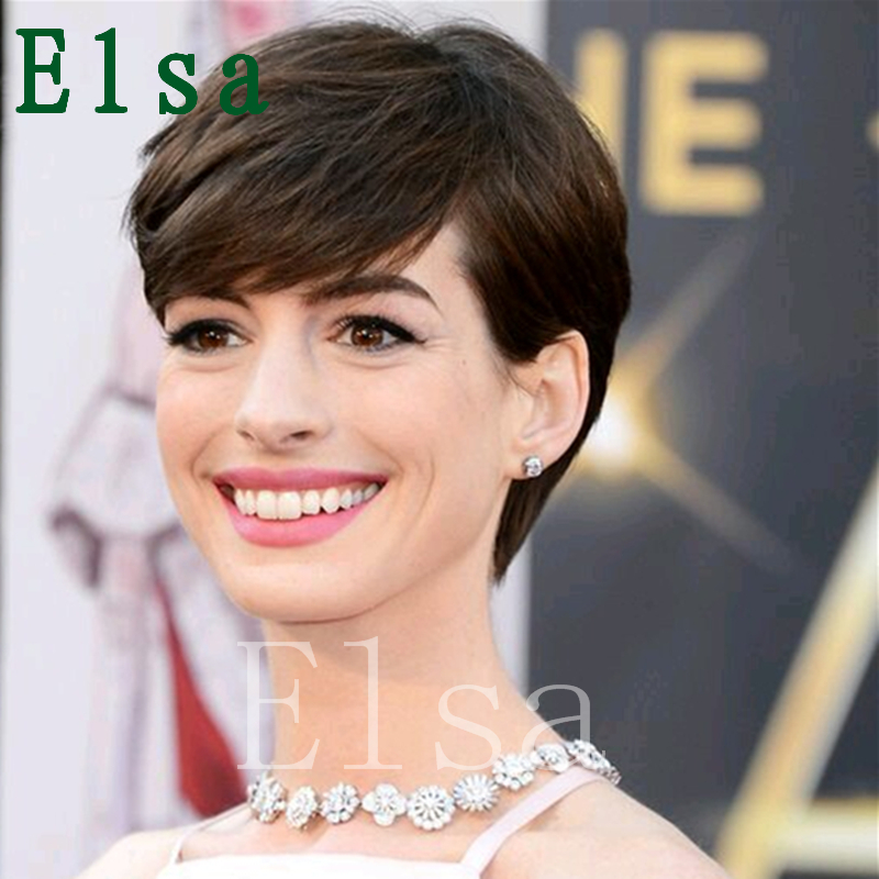 

Unprocessed Layered Virgin Human Hair Short Bob none laceWig For Black Women Glueless Lace Front HumanHair Bob Wigs With Side Bangs Freesh, Natural color