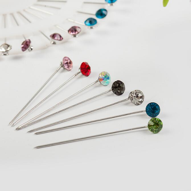 

300 pcs Hijab Pins Colorful Gemstone Look Muslim Islamic Hegab Higeb Abaya Scarf Pin different size for option