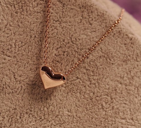 

choker Brief Gold Plated Chokers Necklace Women Brand New Fashion Small Alloy Heart Clavicle Chain Neckalce Wholesale Drop Shipping SN429
