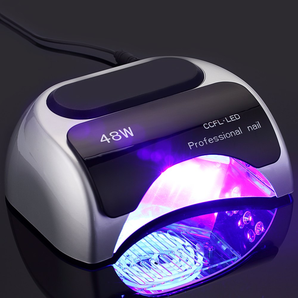 

Nail Dryers Wholesale-Professional 48 W CCFL UV LED Lamp Dryer For Gel Polish Curing Ultraviolet Nails Art Manicure US EU Plug