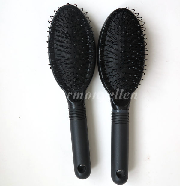 

Free shipping 1 piece Professional Black plastic loop brush, Salon hair brush, nylon loop brush
