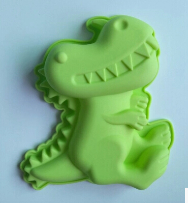 

Wholesale dinosaur ilicone kitchen baking molds for handmade cake chocolate ice soap candy pudding mousse bread bakeware suppies