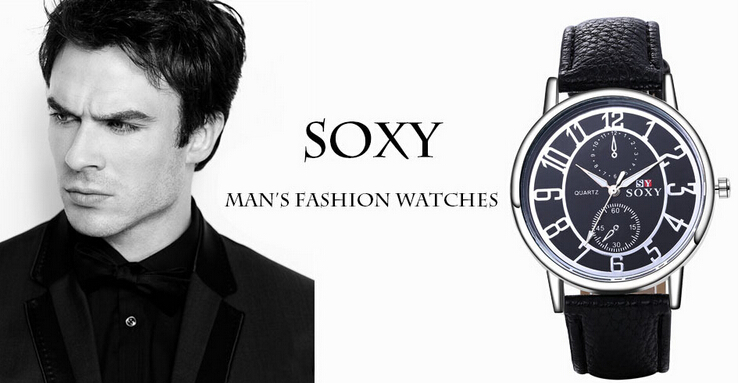 

Fine New Style Burst models personalized belt male watch fashion big dial men's watch brand watches 2piece/lot, Color