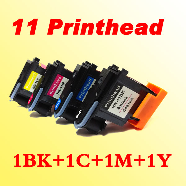 

4x for hp 11 C4810A C4811A C4812A C4813A printhead for hp11 500 800 K8500 1200 2800 1700 1100 print head