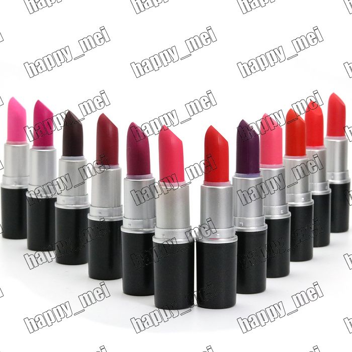 

Factory Direct DHL Free Shipping New Makeup Lips No Logo Matte Lipstick !3g, Mixed color