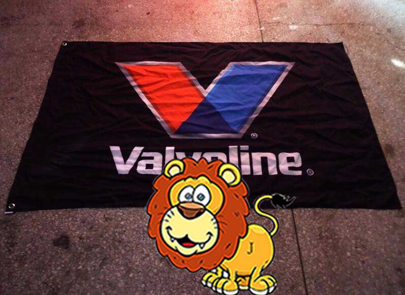 

valvoline LOGO brand flag, 100% flag king polyster 100% polyester 90*150cm