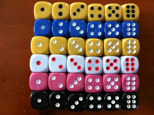 

6 Sided Dice 14mm Ordinary Color Dices Routine Boson NS KTV Bar Nightclub Drinking Game Dice Good Price #R4