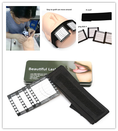 

Newest Hot 50pcs eyelashes grafted eyelash forehead pad towel with magnet head towel eyelash cultivation beauty make-up beauty tools