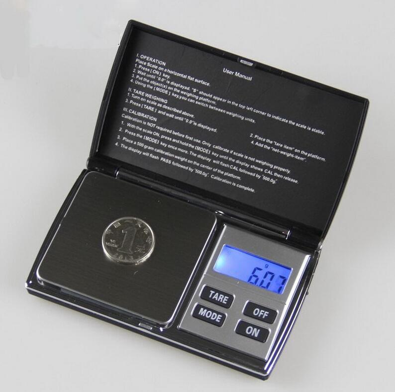 

200gx0.01g High Accuracy Mini Portable Digital Electronic Jewelry Pocket Weight Scale with retail box 1000gx0.1g Free Shipping