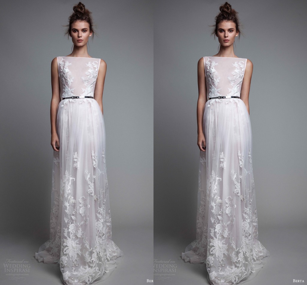 

White Simple Design Evening Gowns 2017 Bateau Neckline Sleeveless Lace Applique A Line Prom Dresses Floor Length Formal Wear, Fuchsia