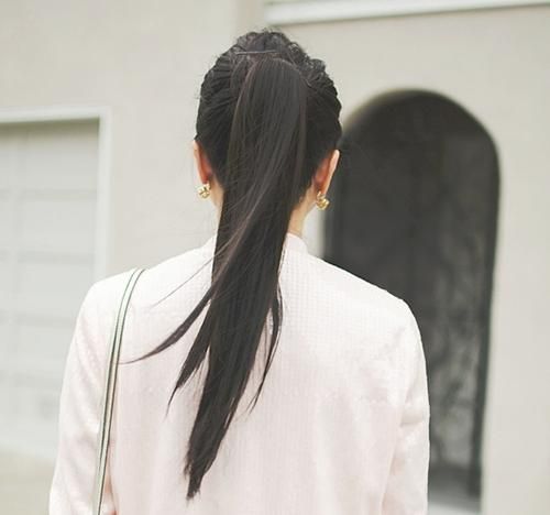 

Remy Human hair horse Pony tail Clip In Ponytail Human Hair Mix Color Ponytail Straight real Human Hair