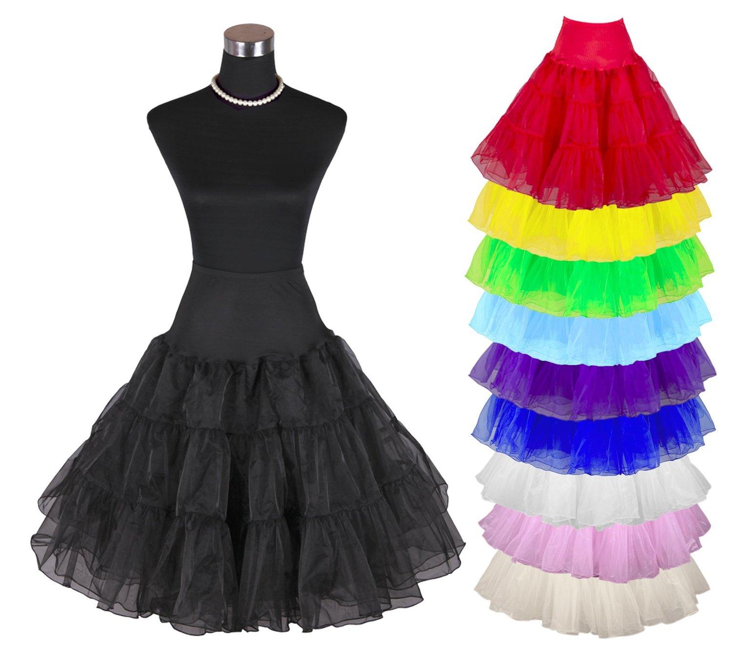 50er Jahre Vintage ROCKABILLY NET Swing Petticoat Länge 26 /"Schaukel Rock