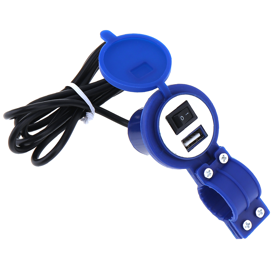 2 in 1 Motorradhalter Fahrrad Handyhalterung tragbarer Motorradlenker Handy GPS Halterung USB Ladeger/ät 360 /° verstellbar Universal f/ür 4,7-6 Handy