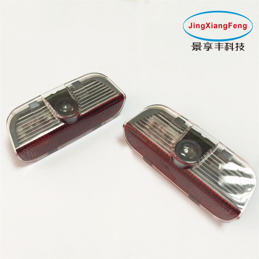 2PCS LED Door Warning Light Case For Skoda Superb Logo Projector Light LED Emblem Welcome Light Door Step Ground-image-405709537