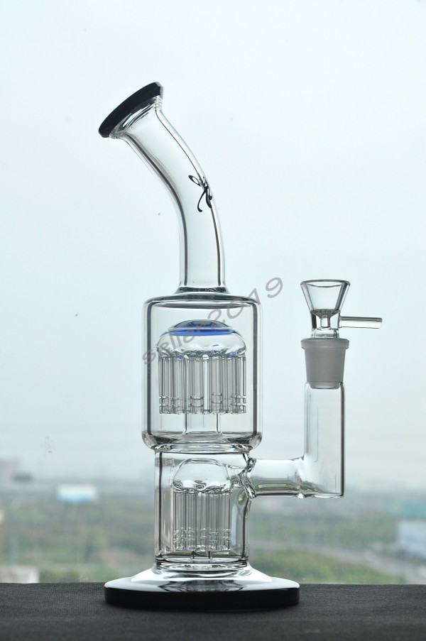 

Real photo percolator bong glass water pipes glass bongs recycler oil rigs glass oil rigs bong bubbler toro 18 mm joint thick