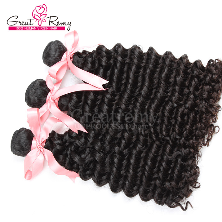 

3pcs lot unprocessed virgin mongolian 830inch hair extension natural color deep wave human hair double weft wavy hair bundles