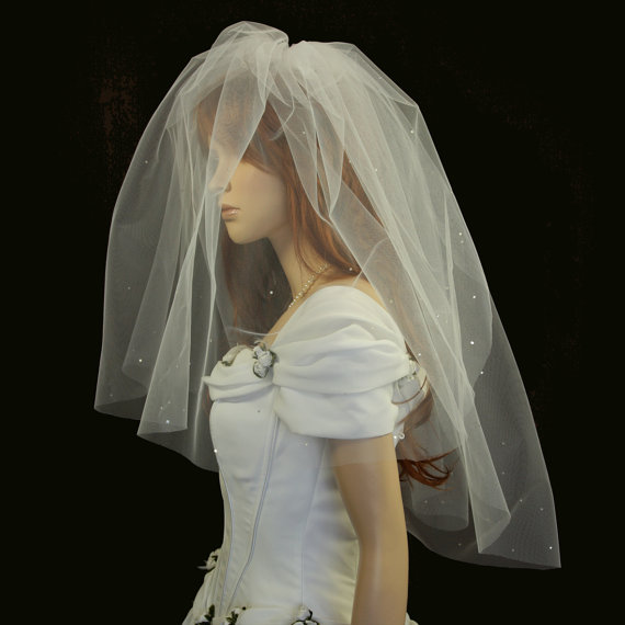 

New Amazing Elegant High Quality Best Sale Elbow White Ivory Ribbon Edge Veil With Pearl Bridal Head Pieces For Wedding Dresses
