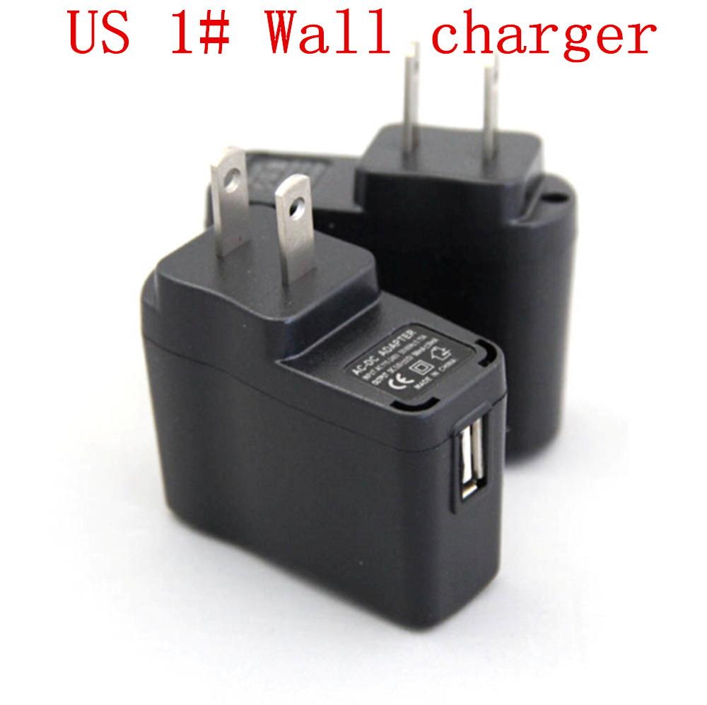 

Wholesale Wall Charger EU US wall plug USB AC Power Supply High Quality electronic cigarette Wall Adapter E Cigarettes ego 510 battery mods