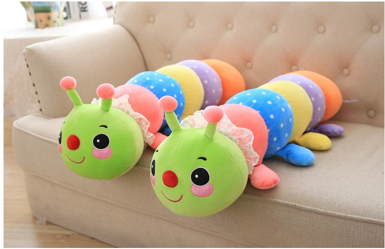 Category: Dropship Toys And Games, SKU #820412-1081100, Title: Color: Multicolor,Size: 70CM - 2016 Christmas gift toys. Children Toys. Creative toys. Multi colored caterpillar. Plush pillow. Gifts. Short plush. Plush toys.Large toy.