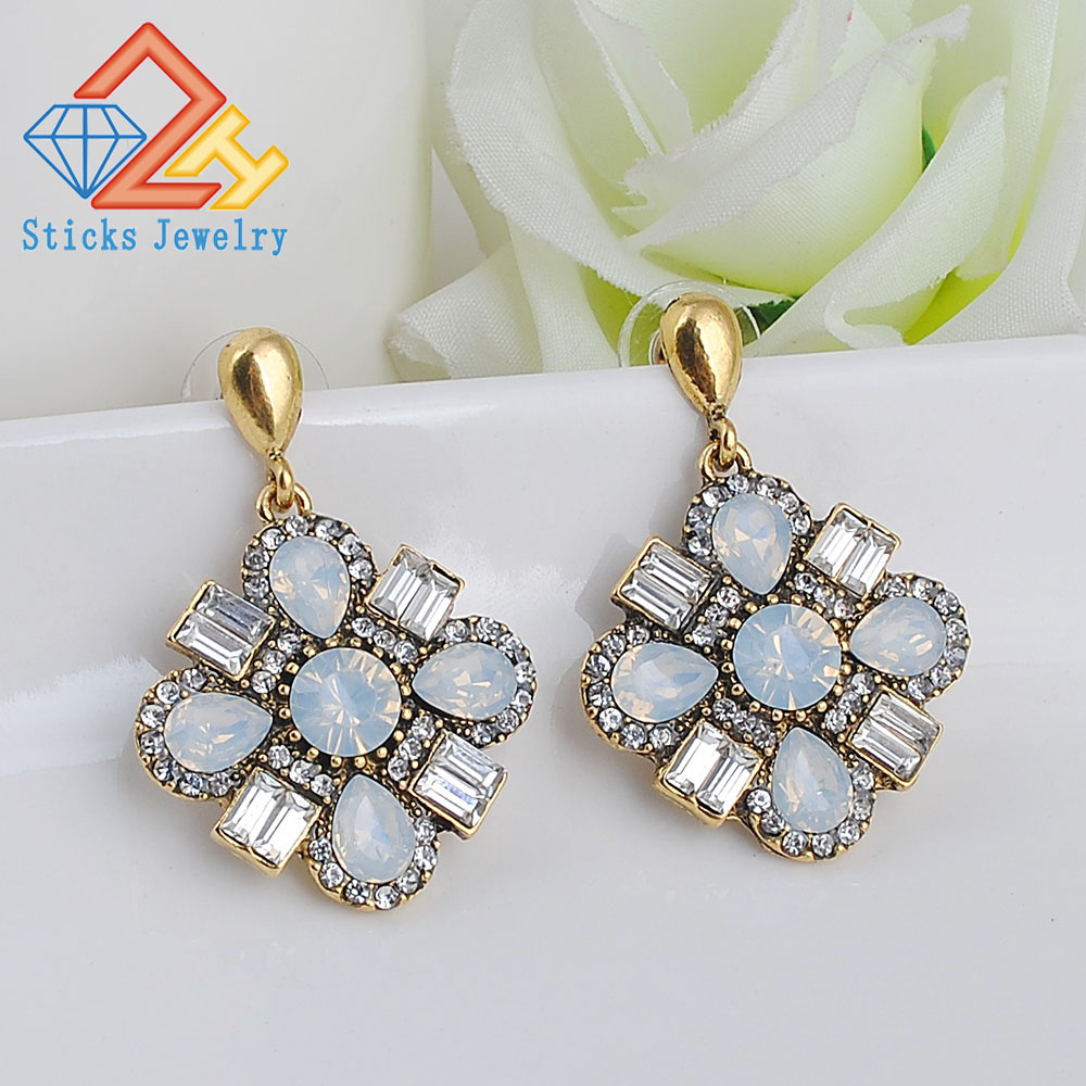 

New European and American fashion retro lady earrings 100% environmentally friendly materials 1pair / lot large drop shipping