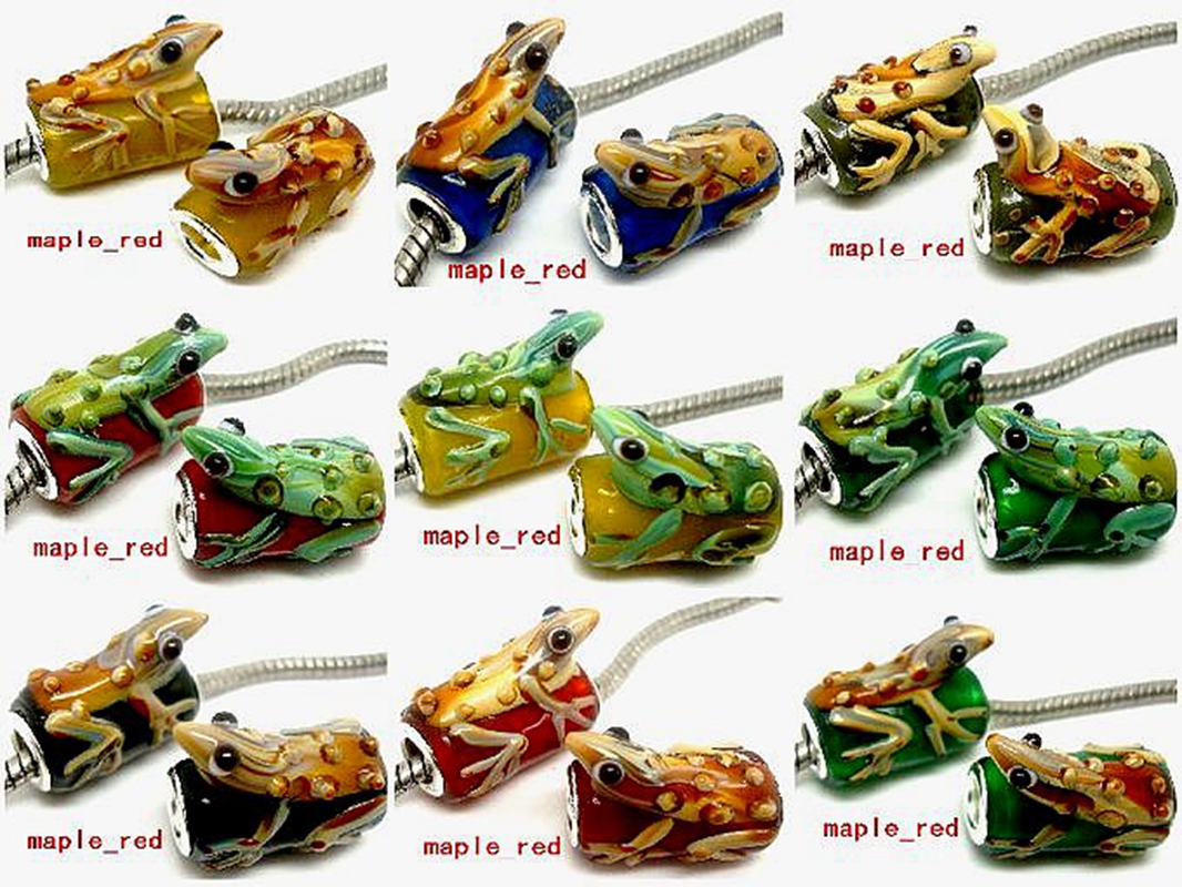 

20pcs/Lot High Quality Lizard Murano Glass Beads for Jewelry Making Loose Lampwork Charms DIY Beads for Bracelet Wholesale in Bulk Low Price, Black