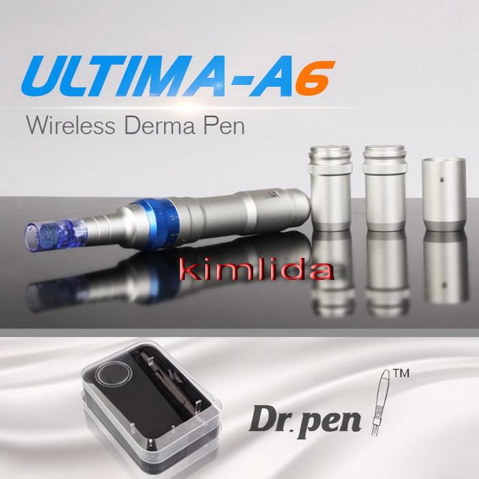 

2016 Newest ULTIMA A6 Dermapen Dr.pen Microneedle Automatic With 2 Batteries Wireless Dermapen Rechargeable Derma pen derma roller