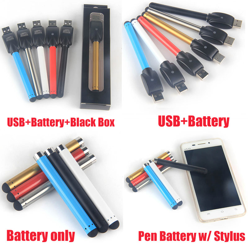 USB Charger O Pen Black Buttonless Bud touch Battery 510 Threading