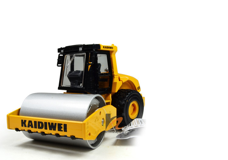 Alloy Truck Model Toy, Road Roller, Engineering Van with Steel Roller,High Simulation, for Kid' Christmas Gifts, Collecting, Home Decoration-image-390825704