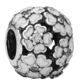 

Wholesale 30pcs Silver Charm Beads Flower Ball European Charms Bead Big Hole Fit Pandora Snake Chain Bracelet & Necklac Fashion DIY Jewelry