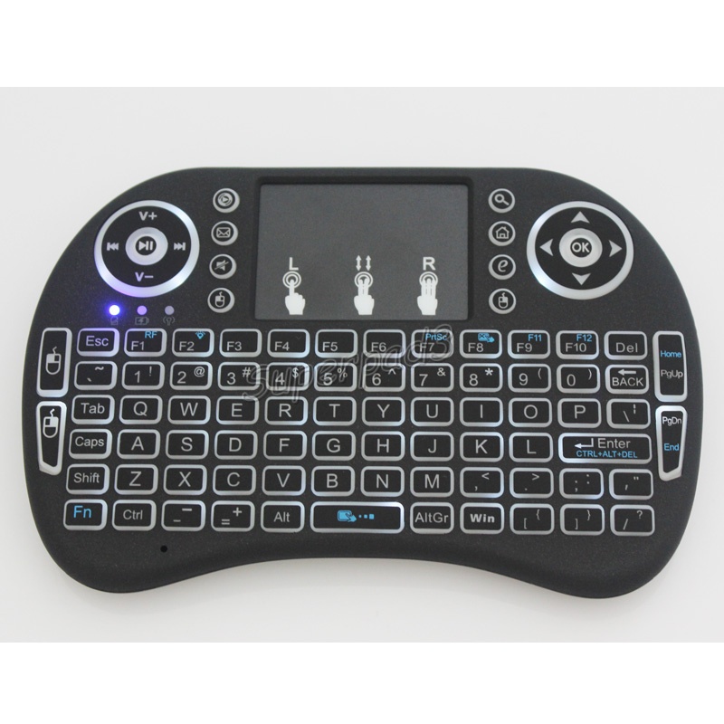 Calvas MX3-L Fly Air Mouse Backlight Wireless Keyboard 2.4G Remote Control Backlit For Android TV Box Projector IR Learning Fly Mouse