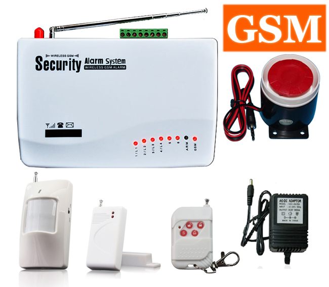 

Wireless Home Security Burglar GSM Alarm System (Built-in battery) Auto Dialer SMS SIM Call Infrared Motion alarm