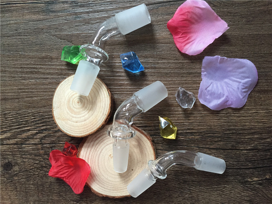 

Wholesale 14mm/18mm male to 14mm/18mm male glass water pipe attachment adapter Curved Nail Dome Adapter Joint