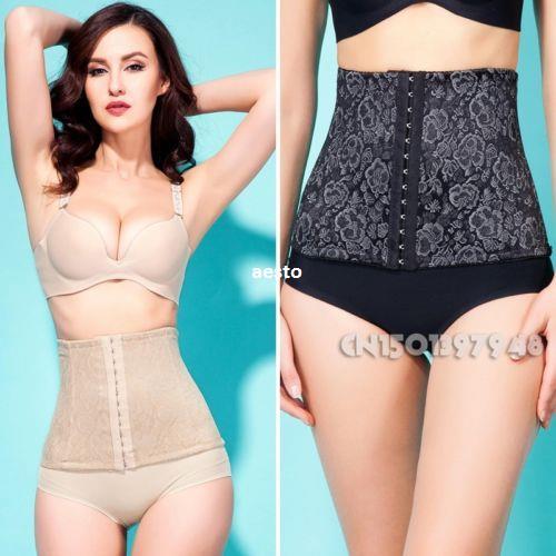 

Women Waist Cincher Slimming Body Shaper Slip Tummy Control Girdle Shapewear XXL #E691, Black