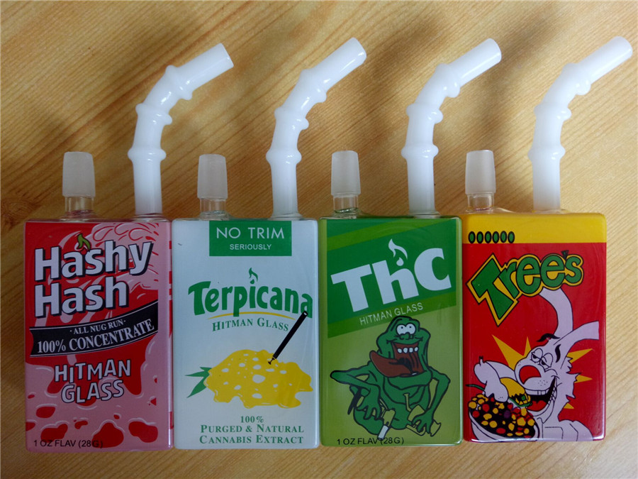 

Liquid glass Sci Glass Cereal Box oil Dab Rig 14 mm joint glass bong smoking pipe