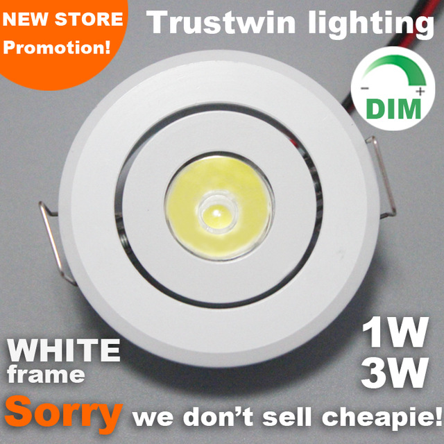 

Dining Room round mini led spotlight Downlights 1W 3W 110V 220V recessed ceiling indoor outdoor spot dimmable