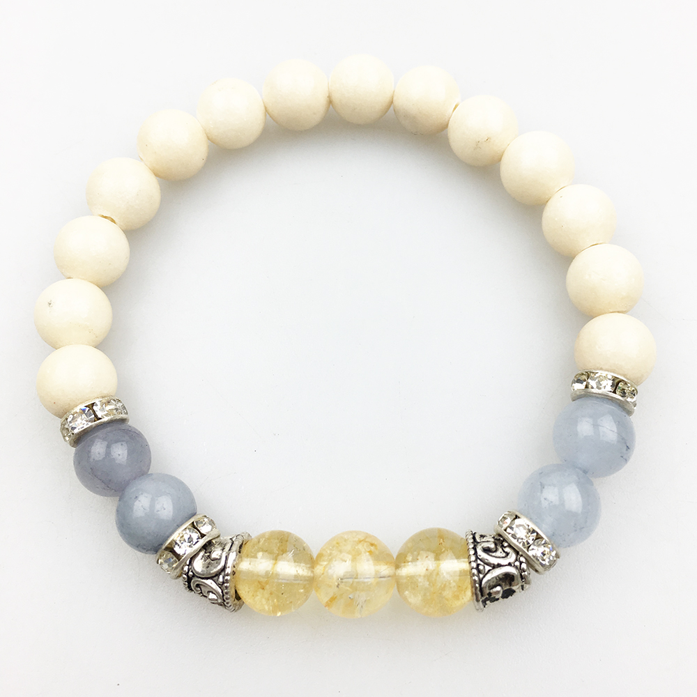 SN1224 New 2017 Design Picture Stone Bracelet Balance Yoga Bracelet High Quality Citrine Natural Stone Jewelry Wholesale