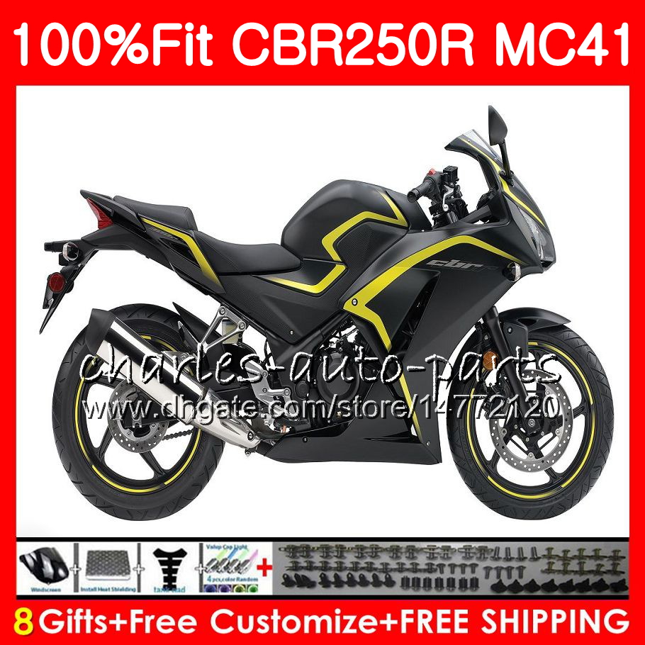 

Injection For HONDA CBR300R Matte black CBR250R MC41 11 12 13 14 15 94NO3 CBR250 R CBR 250R 300R CBR 250 R 2011 2012 2013 2014 2015 Fairing, No. 1