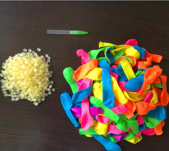

50bag/lot Bunch Water Balloons Magic water balloons of refill bags balloons+Seals o-rings+pipe set magic balloons kit, Multicolor