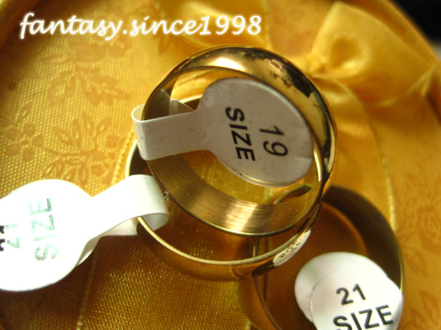 

wholesale bulk lots 50pcs Golden 6mm stainless steel simple band fashion jewelry rings brand new