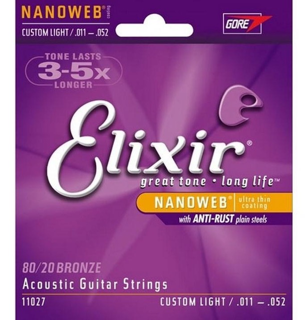 Free Shipping Hot sales 011-052 Nanoweb 11027 Acoustic guitar strings musical instrument accessories guitar parts wholesale-image-380566068