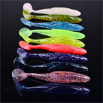 

soft bait 10 colors worm plastic lures 11cm/6g fishing lure 10pcs/Bag JIG Bass Tackle