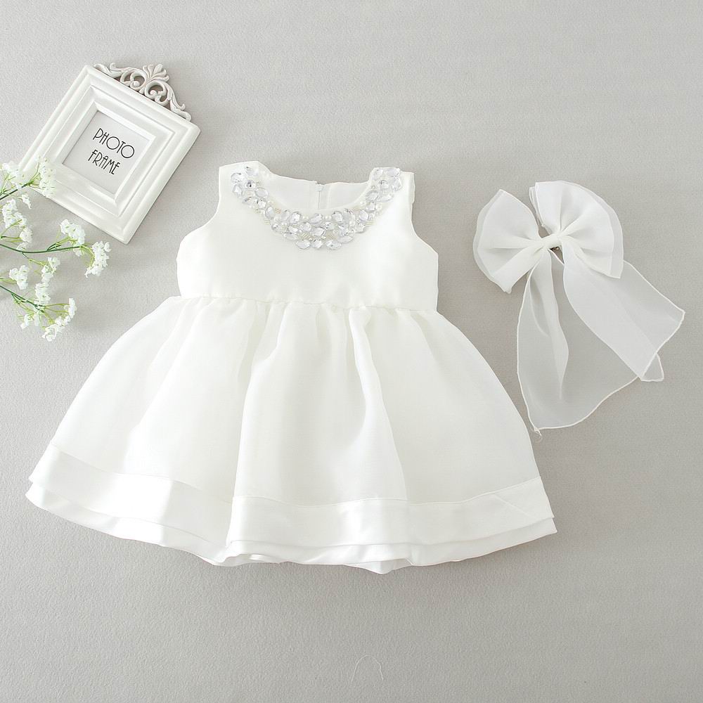 little girls white sundress