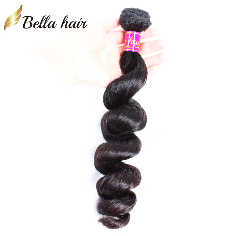 

Peruvian Hair Bundles Deals 100% Unprocessed Human Extensions 1Piece Natural Color Loose Wave Strong Weft Weaving 8A 8-34inch Beautiful Curl