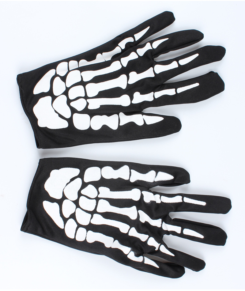 

2017 Halloween Winter Hot Sale Show Props Dance Party Terror Gloves Bone Skull Ghost