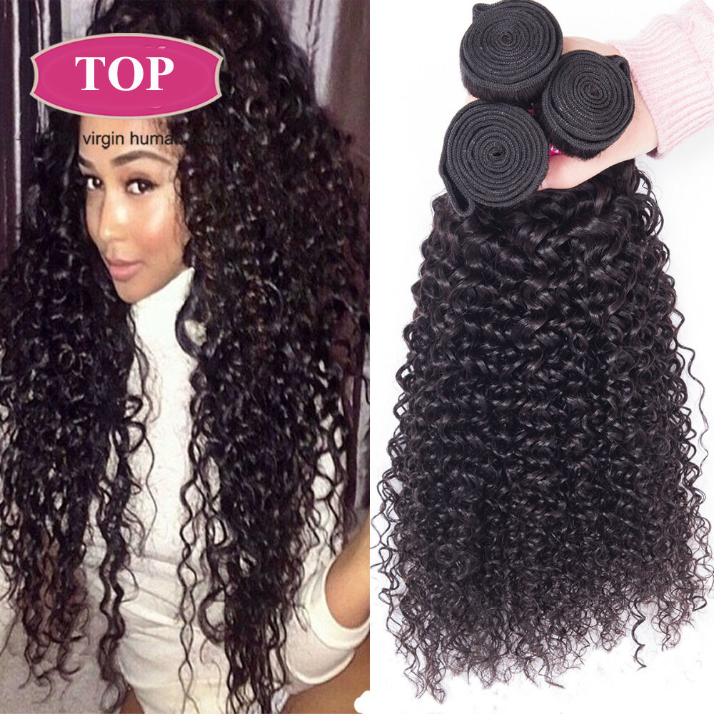 

Brazilian kinky Curly wave Hair Grade 9A Unprocessed Peruvian Malaysian Indian Mongolian Kinky Curly Human Hair Weave Bundles Extensions