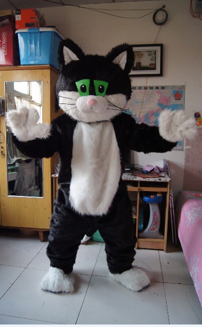 

Hot high quality Real Pictures jess mascot costume free shipping, Black