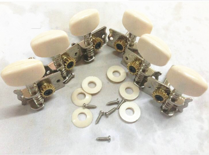 

6 Piece Classical Guitar Tuning Pegs Single Machine Heads Tuners Keys String Music GUITAR PEGS Metal