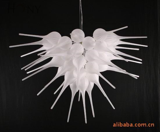 

Free Shipping AC LED 100% Handmade Home Ceiling Light Amazing Residential Art Blown Glass Chandelier Lighting