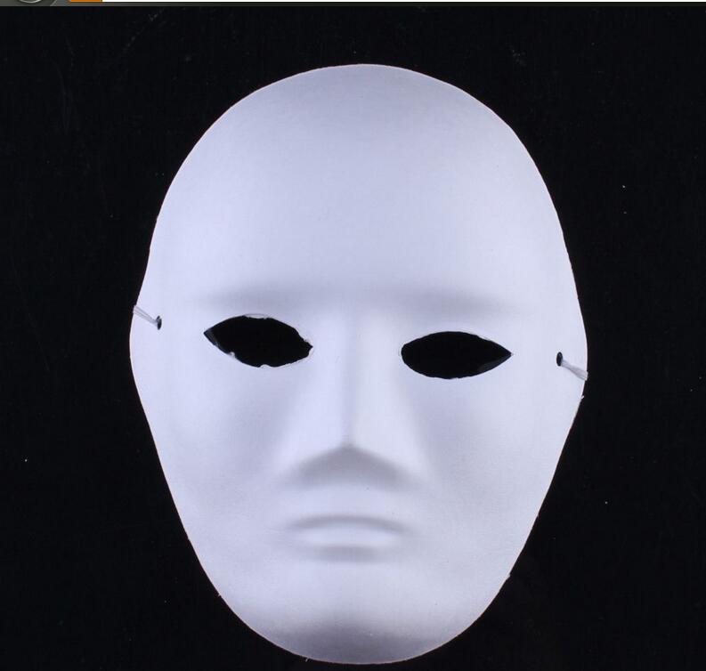 Eco Friendly Diy Frau Mann Weiss Gesicht Masken Handgemalte Anzug Fur Halloween Maskerade Partei Cosplay Masken Leere Gesichtsmasken